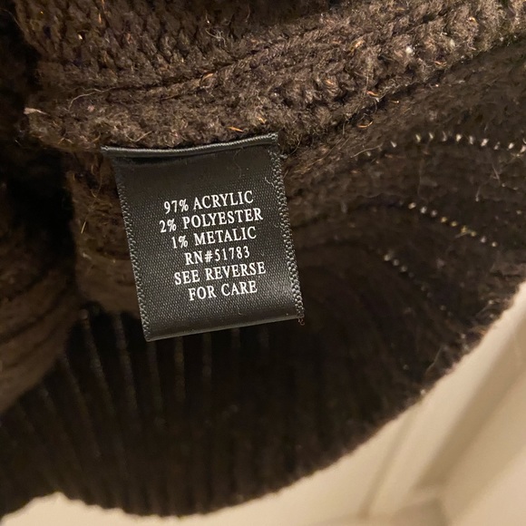 Maurices Brown Belted Turtleneck Sweater Lge-SOLD - Picture 5 of 10